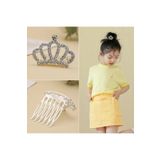 MutluBiDünya Vintage Mini Tarak Toka Taraklı Mini Kristal Taç Saç Tacı Parti Tacı Bride Taç
