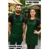 MUTLUGYM Gabardin Kumaş % 100 PAMUK Ayarlanabilir Askılı Garson – Barista – Şef Önlüğü MUTFAK ÖNLÜĞÜ