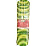 Mutlusan 0,13MMX19MMX10YDS (9.14M) Izole Bant Sarı-Yeşil Çizgili - 10 Adet