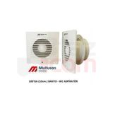 Mutlusan 100 Aspiratör 10 cm Banyo ve WC İçin Modern Tasarımda Beyaz Renkli Aksesuar