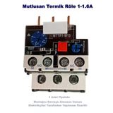 Mutlusan 1~1.6A Termik Röle (1.6 Amper Motor Koruma Termiği)