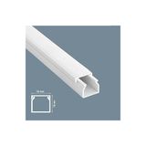 Mutlusan 16X16 Beyaz Yapışkanlı Kablo Kanalı 2 Metre Dıştan Kapaklı PVC Malzeme