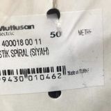 Mutlusan / 18Q Plastik Spiral Siyah Boru / 001 020 400018 00 11