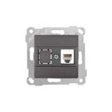 Mutlusan 22001250186 Telefon Prizi 1xRJ12 Cat3 Antrasit