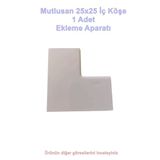 Mutlusan 25X25 Kablo Kanalı İç Köşe Plastik Beyaz