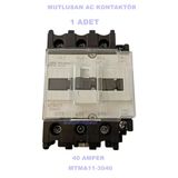Mutlusan 3P 40A 18.5Kw Ac Kontaktör 220V 1No+1Nc (40 Amper 220 Volt 1 Açık 1 Kapalı Kontak Trifaze Kontaktör)