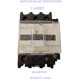 MUTLUSAN 3P 50A 22KW AC Kontaktör 220v 1NO+1NC (50 Amper 220 Volt 1 Açık 1 Kapalı Kontak Trifaze Kon
