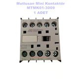 Mutlusan 3P 9A 4Kw Ac Mini Kontaktör 220V 1Nc (9 Amper 220 Volt 1 Kapalı Kontak Trifaze Kontaktör)