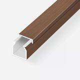 Mutlusan Kablo Kanalı 2M Ceviz 40X40 Mm (4'Li Paket)