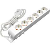 Mutlusan Ri-Tech 6 Lı 2 Metre Topraklı Grup Priz