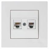 Mutlusan Rita Beyaz Rj12 CAT5E 5 Adet Telefon Data Priz