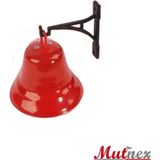 Mutnex Kampana Zil 220V - Kırmızı Çan (Okul ve Fabrika Zili)