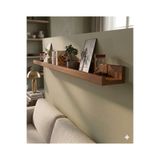 Mutowood 75 cm Tekli Çam Ahşap Resim Çerçeve Rafı Duvar Rafı Kitaplık Uçan Raf