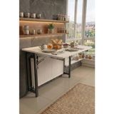 Mutoz Mdf Petek Üstü Duvara Monte Katlanır Masa - Beyaz - 60 x 90