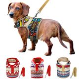 Muttitude Küçük Irklar için Köpek Koşum Takımı ve Tasma Seti (Medium, Pueblo)
