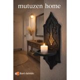 Mutuzen Home Dekoratif Mumluk Duvar Rafı