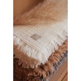 Muutos 4 Katlı Çok Amaçlı Organik Müslin Bebek/çocuk Örtü Battaniye - 75*100 - Kahverengi