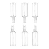 MUUZLL Sprey Şişeleri 6 adet, Doldurulabilir Kozmetik Sprey Şişeleri, Küçük Doldurulabilir Sıvı Kaplar, 2oz/50ml Şeffaf Boş İnce Mist Plastik Mini Seyahat Şişesi