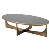 Muva Concept Bloom Metal Camlı Modern Tasarım Orta Sehpa - Metalik