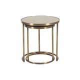 MUVA Concept Viala Metal Modern Tasarım 2li Bronz Ayna Zigon