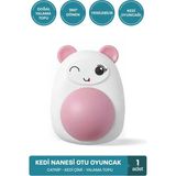 Muvicado Catnip Kedi Çimi Kedi Oyuncağı Yalama Topu Doğal Kedi Nanesi 360 Derece Dönen Top Oyuncakları - Pembe