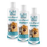Muvicado Kedi Köpek Parazit Şampuanı Bit Pire Parazit Kene Damlası Tarağı Tasması İle Kullanım (3 paketi)