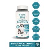 muvicado Kedi Kumu Koku Önleyici- Kedi Kumu Aktif Karbon - Kedi Kumu Tuvalet Koku Giderici Parfümsüz 150 gr