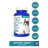 muvicado Kedi Ödülü Kedi Ödül Tableti Multi Vitamin Kedi Tüy Tüyü Bakımı Biyotin Çinko Omega 3-6 Balık Yağı