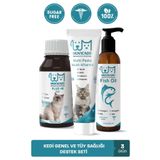 muvicado Kedi Vitamin Desteği (Multivitaminli Kedi Damlası & Kedi Malt Macun Omega-3 ve Omega-6 Balık Yağı)