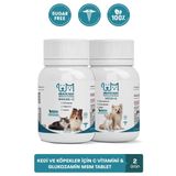 muvicado Köpek Bağışıklık ve Eklem Sağlığı Destekleyici Tablet - C Vitamini Arı Poleni MSM Hyaluronik Asit