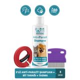 muvicado Köpek Pire Tasması Bit Tarağı Damlası Anti Parazit Şampuan Köpekler İçin Bit Pire Şampuanı