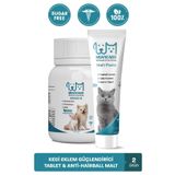 muvicado Yavru Kedilerde Eklem ve Tüy Sağlığı Destekleyici Tablet & Malt Macun - C vitamini Glukozamin MSM