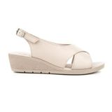 Muya 31028-551 Vienza Full Krem Anatomik Taban Kadın Sandalet