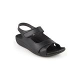 Muya 31121 Z Alula Casual Günlük Siyah Kadın Sandalet