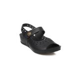 Muya 31130 Z Terra 01-Siyah Kadın Sandalet