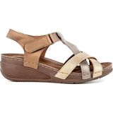 Muya 33209 Simbole Bronz Anatomik Taban Kadın Sandalet