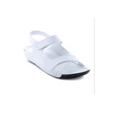 Muya Alula Beyaz-Siyah Anatomik Taban Kadın Sandalet