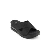 Muya Fly Anatomik Airmax Memory Foam Kadın Terlik Desenli Siyah