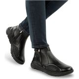 Muya Helix 322919-001 Orthopedik Deri Kemik Çıkıntısı ve Topuk Dikeni Pedli Fermuarlı Erkek Bot - Siyah