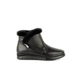 Muya Yeti 6 Nokta Anatomik Taban Topuk Dikeni Fermuarlı Hakiki Deri Kadın Bot Siyah 36