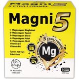 Müye Magnezyum 5 Etkili Form 3 Aylık 90 Kapsül B6 D3 Vitamini Magni5 Bisglisinat Malat Taurat Sit