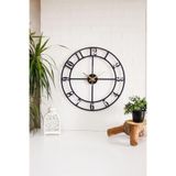 Muyika Bonjour Metal Sessiz Mekanizmalı Dekoratif Duvar Saati 50X50Cm Mds-50 Myk2034-Bonjour