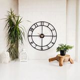Muyika Bonjour Metal Sessiz Mekanizmalı Dekoratif Duvar Saati 50x50cm Mds-50 Siyah