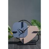 Muyika Brazil Metal Masa Saati Mavi Pudra 25X22Cm Mms-M Myk2116-2