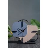 Muyika Brazil Metal Masa Saati Mavi Pudra 25X22cm Mms-M