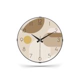 Muyika Design Modern Sessiz Mekanizmalı Şık Tasarım Dekoratif Bombe Camlı 36cm Duvar Saati-Cino