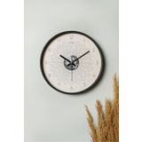 Muyika Design Muyika Iniziare Çizgiler Gerçek Cam 30 cm Sessiz Mekanizma Duvar Saati Pds-30