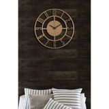 Muyika Duvar Saati 50Cm Sessiz Mekanizma Gold Metal Kasa Modern Tasarım - Bunnela Gold/Eskitme 50 Mds-50 Myk1276