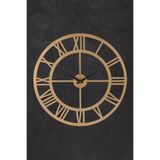 Muyika Duvar Saati 50Cm Sessiz Mekanizma Gold Metal Kasa Modern Tasarım -Romental Metal Eskitme 50Cm Mds-50 Myk1195-05