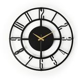 Muyika Duvar Saati 50Cm Sessiz Mekanizma Siyah Metal Kasa Modern Tasarım - Bunnela Siyah 50 Mds-50 Myk1197-07